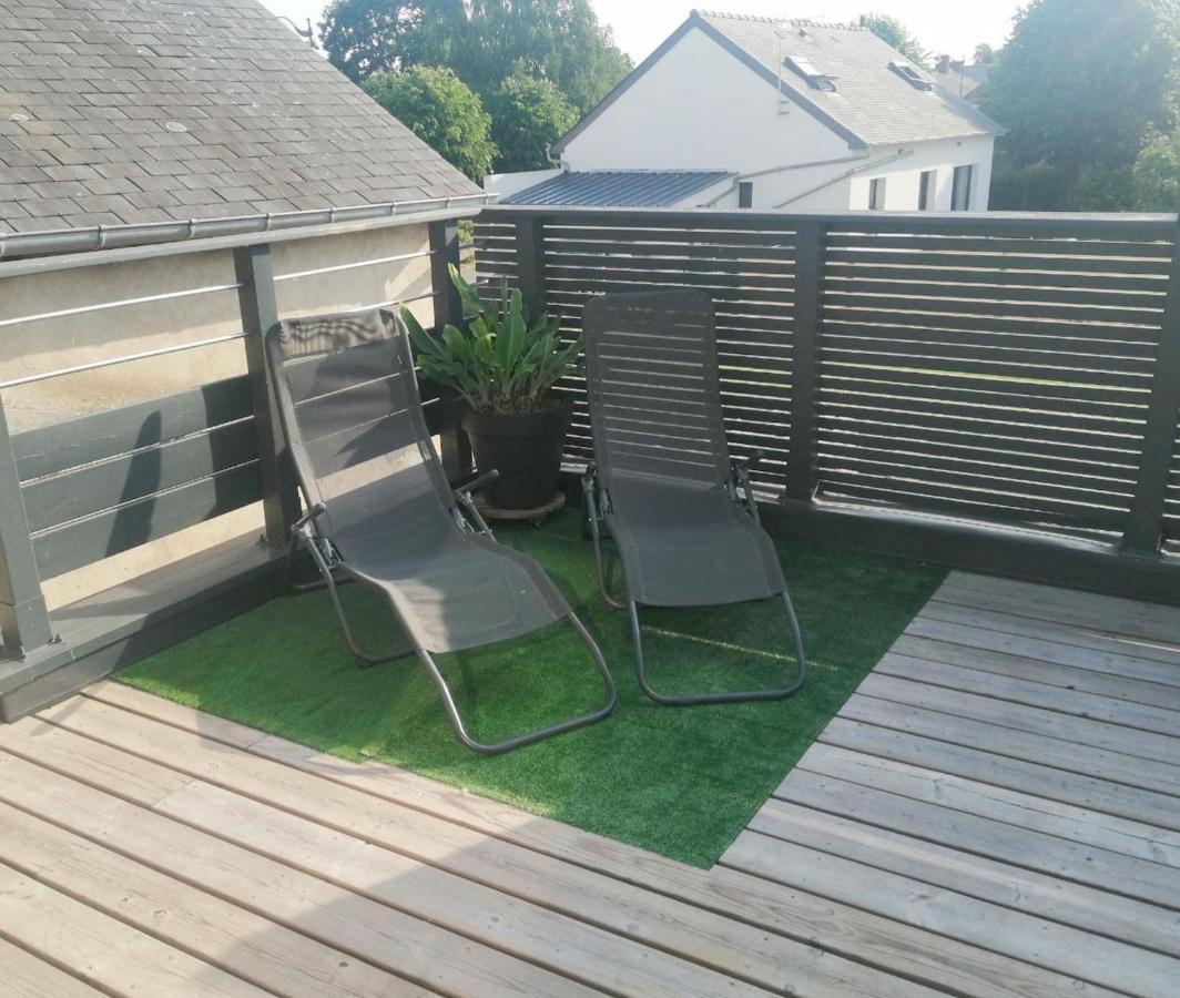 Gite La Terrasse Du 37 Breteil Luaran gambar